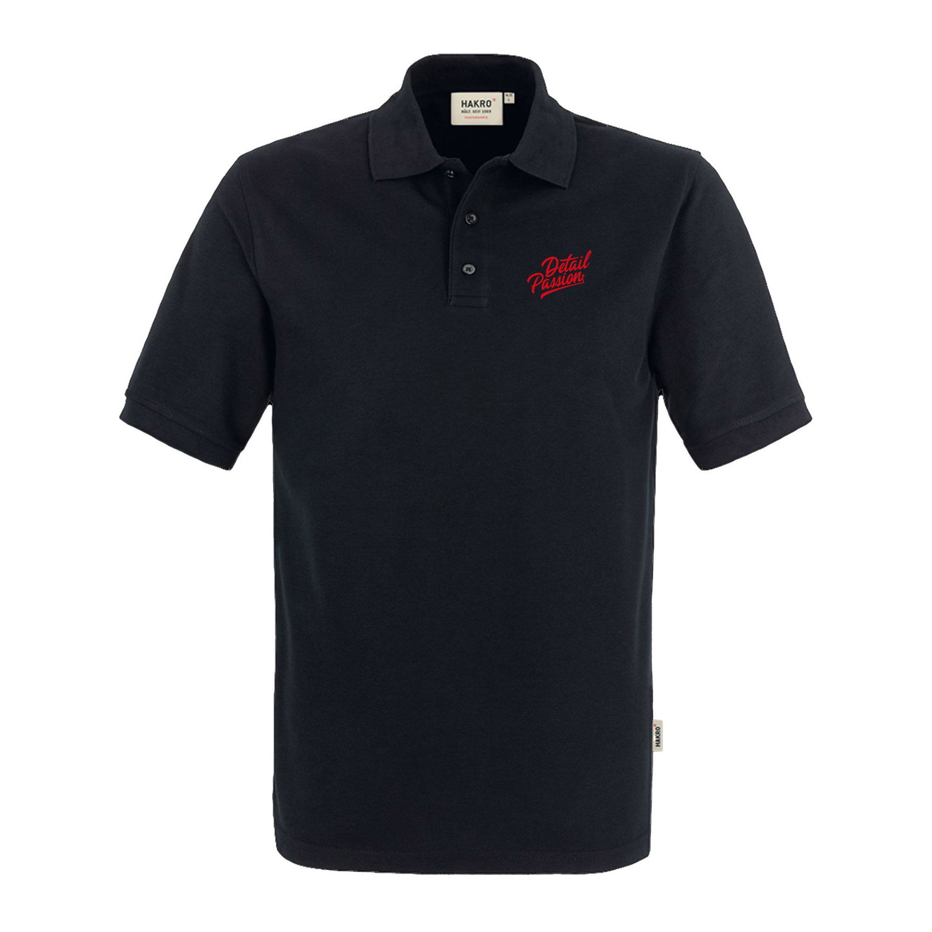 Detail Passion Poloshirt schwarz L Detail Passion Polo Shirt Black Size L