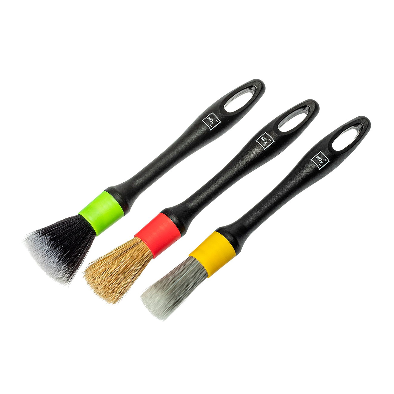 Ensemble de Pinceaux Intérieurs Koch Chemie 3 Pinceaux Rouge, Jaune, Vert