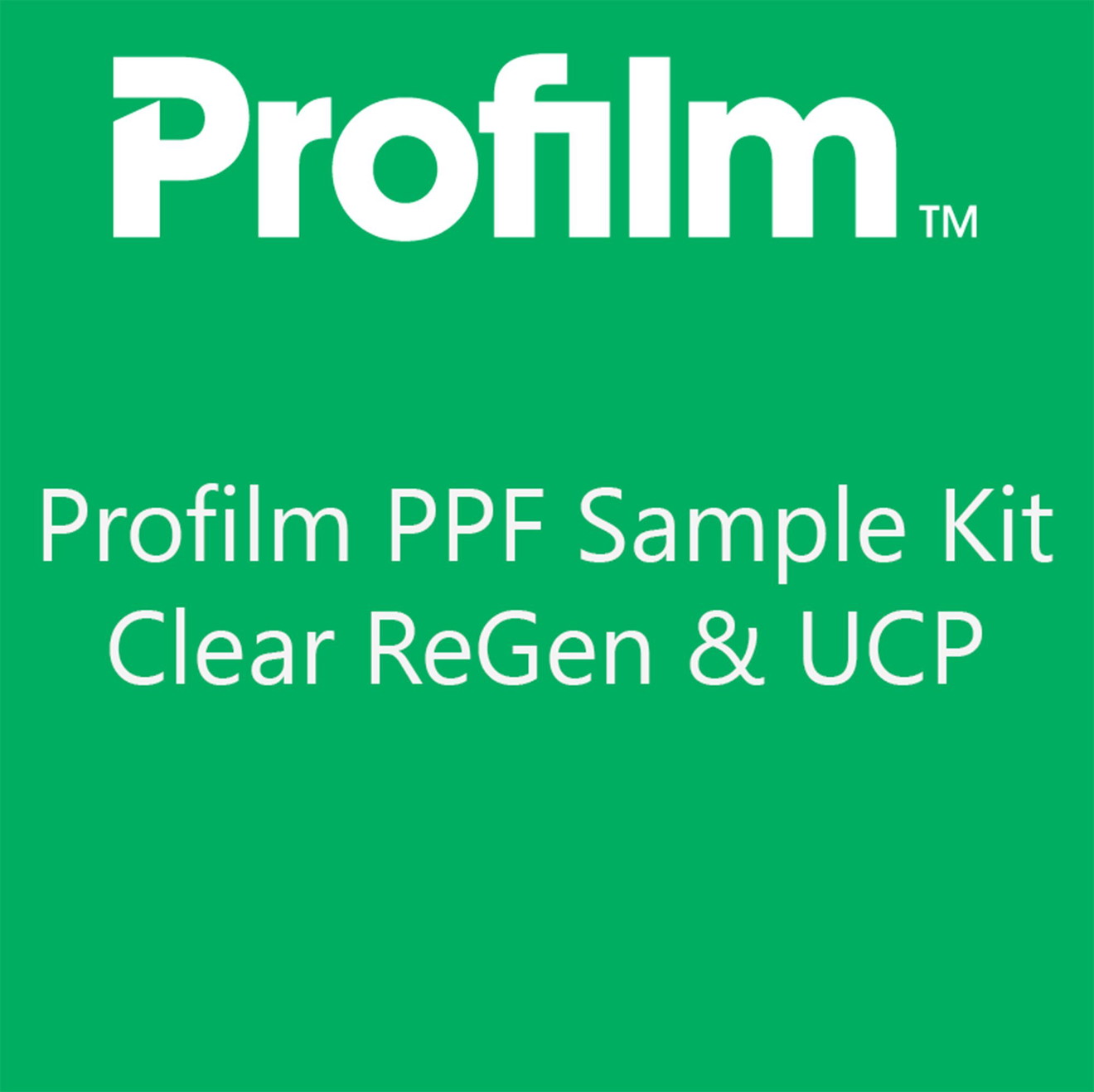 Profilm PPF Sample Kit Musterfolien Clear ReGen & UCP Kits d'échantillons PPF Profilm ReGen et UCP