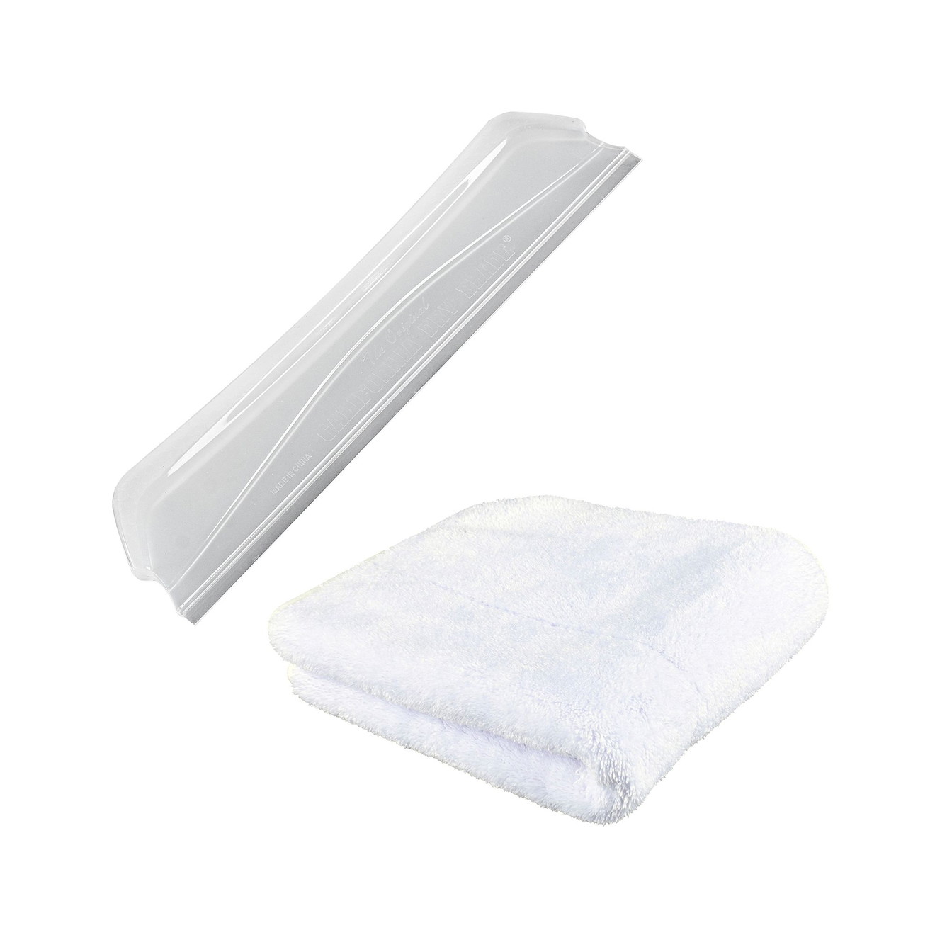 Trocknungsset California Dry Blade clear + weißes Trockentuch Trocknungsset California Dry Blade clear + weißes Trockentuch